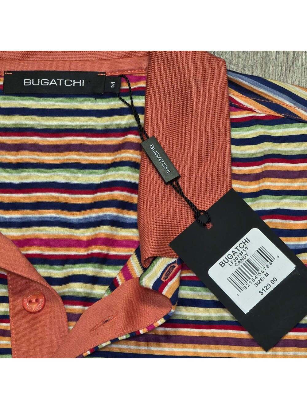 BUGATCHI Multicolored Polo M - Picture 3 of 9